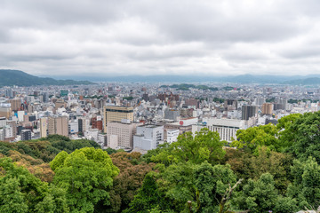 Fototapeta na wymiar Landscape of Matsuyama city