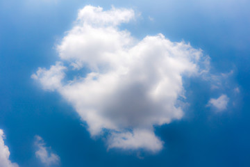 clouds in the blue sky