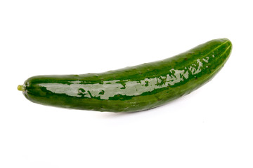 fresh cucumbers isolated on white