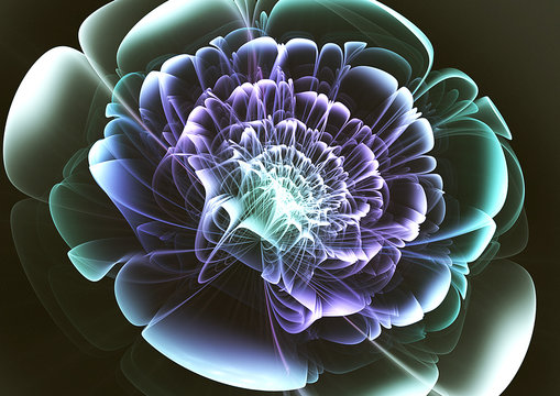 Fototapeta Abstract fractal flower