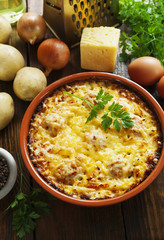 Homemade potato casserole