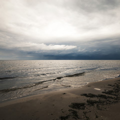 The beginning of the storm