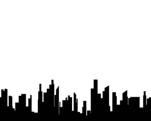 Modern City skyline . city silhouette. vector illustration
