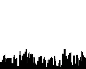 Fototapeta premium Modern City skyline . city silhouette. vector illustration