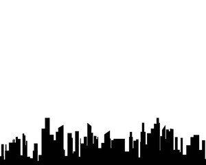 Fototapeta premium Modern City skyline . city silhouette. vector illustration