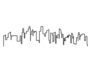 Obraz premium Modern City skyline . city silhouette. vector illustration