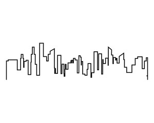Modern City skyline . city silhouette. vector illustration