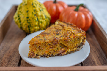 Herbstliche Kürbis Quiche 
