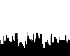 Modern City skyline . city silhouette. vector illustration