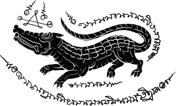 Thai tradition painting,Thai tattoo, vector