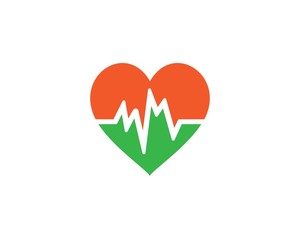 Art design health medical heartbeat pulse vector