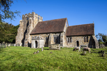 Fototapeta na wymiar Brightling Church (12th Century) East Sussex, England