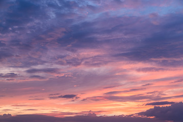 Sunset cloud and sky