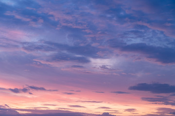 Naklejka na ściany i meble Sunset cloud and sky