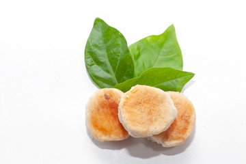 tao sor cake or moon cake in Phuket Thailand on white background
