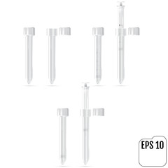 A realistic medical syringe in a special shockproof protective box. Used in extreme situations