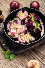 Stuffed onions in Georgian