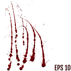 blood drops - criminality and violence - bloody spray