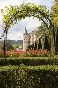 Vizille, Isere, France, September 30 2018: Chateau de Vizille is a castle in the French town of Vizille near Grenoble