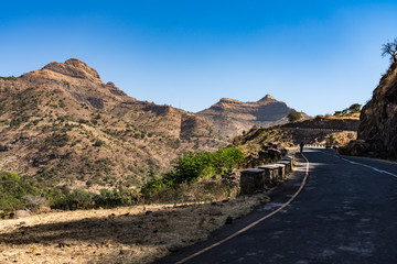 Fototapeta premium Äthiopien - Fahrt vom Sämen-Nationalpark nach Aksum