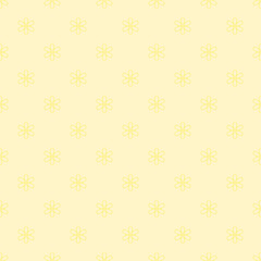 Seamless flowers pattern in yellow tone using for cover page, paper printing and natural background. (Yellow Flower background)