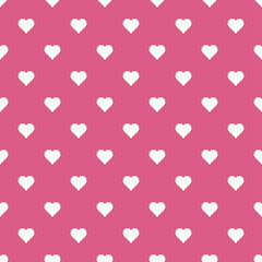 Seamless hearts pattern in pink tone using for cover page, paper printing, love background and Valentine day.