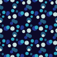 Polka dot seamless pattern. Geometric background. Dots, circles and buttons. Can be used for wallpaper, textile, invitation card, wrapping, web page background.