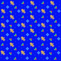 Winter seamless pattern background vector illustration