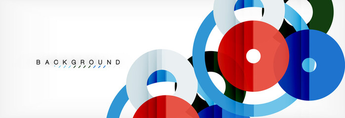 Obraz premium Geomtric modern backgrounds, rings abstract template