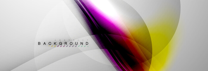 Smooth flowing wave motion concept background