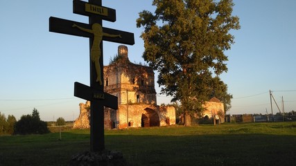 cross in cemetery