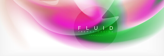 Background abstract holographic fluid colors wave design