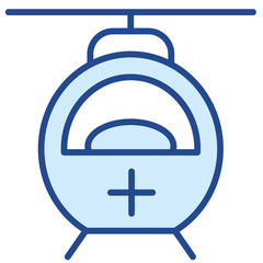 Rettungshubschrauber Vector Icon Illustration © rawku5