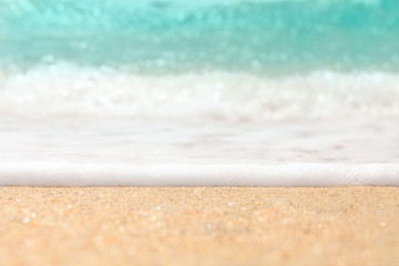 Sea shore and sandy beach, background, tourist concept