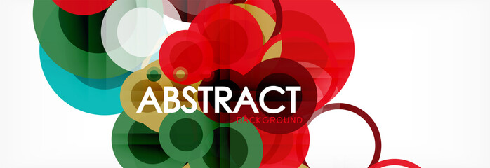 Circle composition abstract background