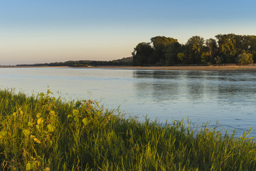 Loire River. Islands and sanbanks.