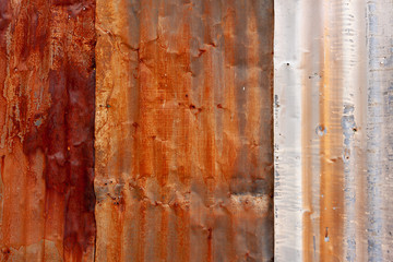 Galvanized Rusty Tin Siding weathered textured Background