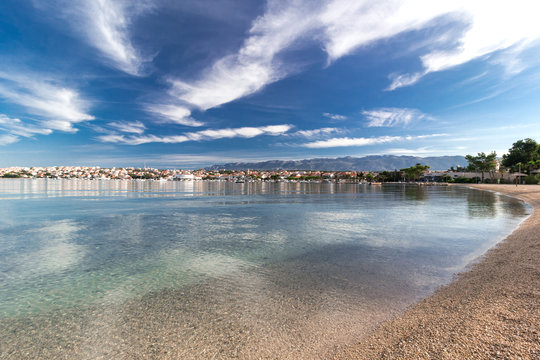 Novalja landscape on the island of Pag