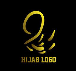 Obraz premium hijab muslimah logo muslimah has mean multy talent women
