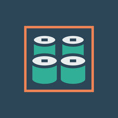 Silhouette icon sushi