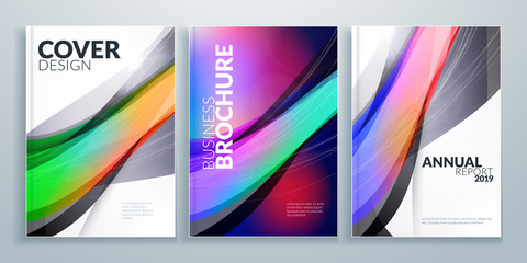 Business brochure cover design templates. Business flyer or poster with abstract background