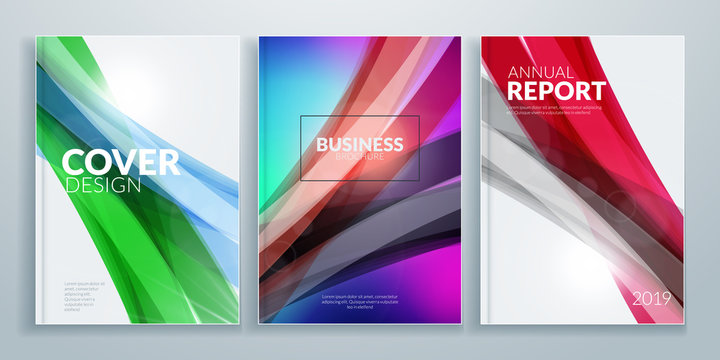 Business brochure cover design templates. Business flyer or poster with abstract background