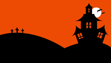 Halloween vector art, flat design