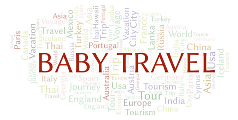 Baby Travel word cloud.