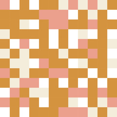 Squares mosaic geometric vector seamless pattern.
