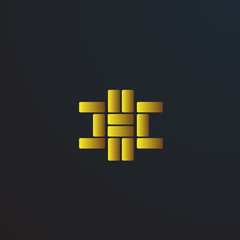 abstract geometry logo icon