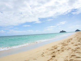 Fototapeta na wymiar Hawaii Lanikai Beach