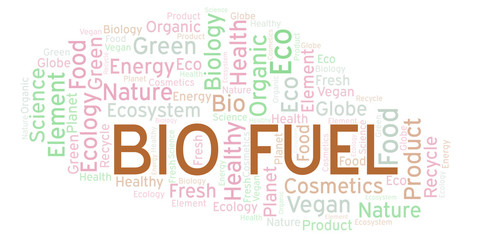 Fototapeta premium Bio Fuel word cloud.