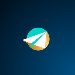 paper plane logo icon