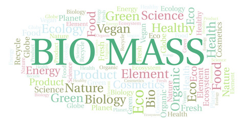 Fototapeta premium Bio Mass word cloud.